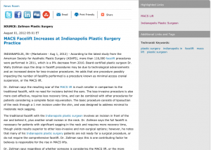 plastic surgery, plastic surgeon, macs lift, facelift, indianapolis in